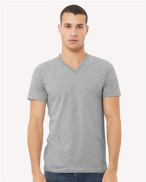 BELLA + CANVAS 3005CVC Unisex Heather CVC V-Neck Tee