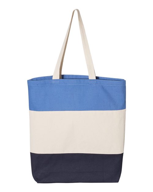 Q-Tees Q125900 11L Tri-Color Tote