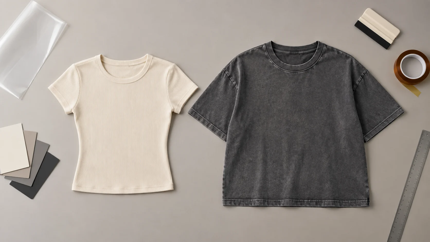 BELLA + CANVAS 1010 vs Comfort Colors 3023CL: Baby Tee vs Boxy Tee for Women’s Merch