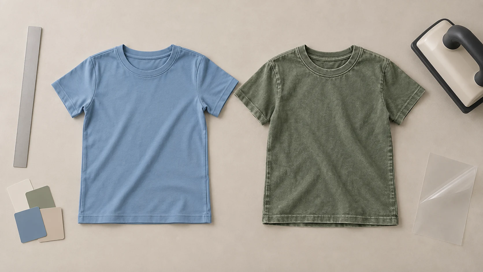 BELLA + CANVAS 3001Y vs Comfort Colors 9018: Jersey vs Garment-Dyed Youth T-Shirts